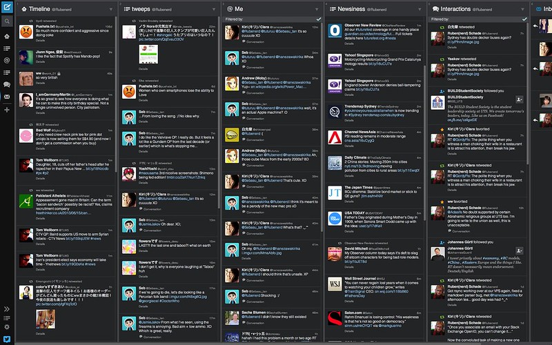 Tweetdeck. Picture by Ruben Schade